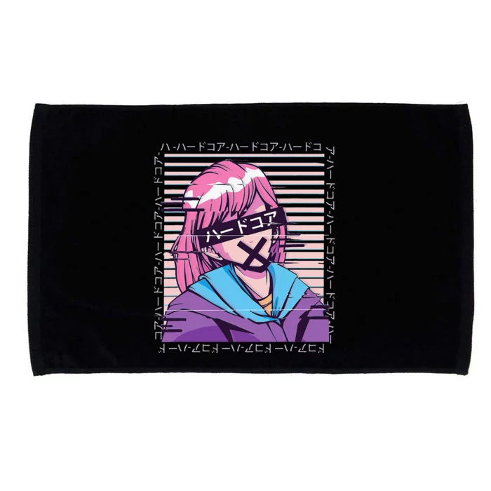 Anime Gothic Girl Japanese Aesthetic, Pastel J Goth, Japan Microfiber Hand Towel