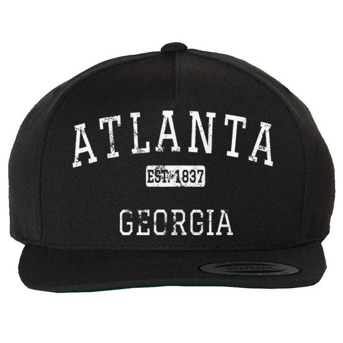 Atlanta Georgia GA Vintage Wool Snapback Cap