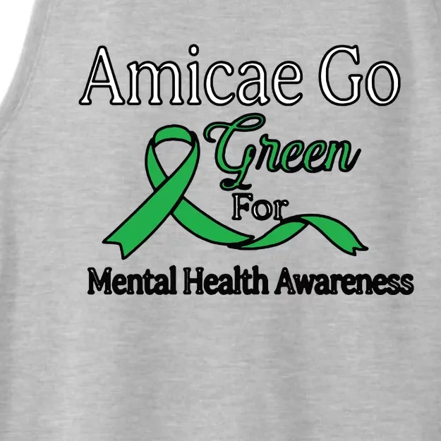 Amicae Go Green For Mental Health Ladies Tri-Blend Wicking Tank