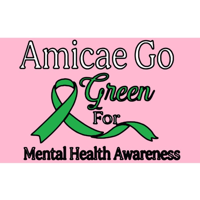 Amicae Go Green For Mental Health Bumper Sticker