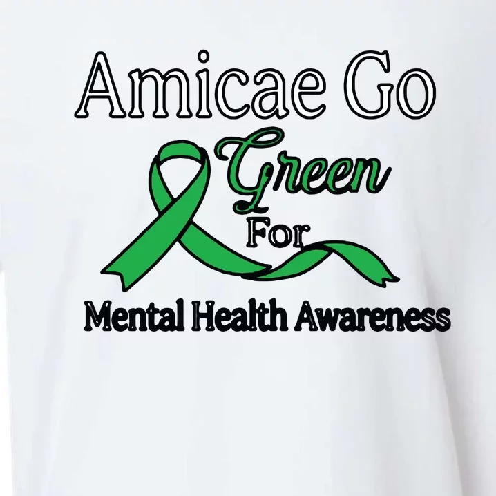 Amicae Go Green For Mental Health Sueded Cloud Jersey T-Shirt