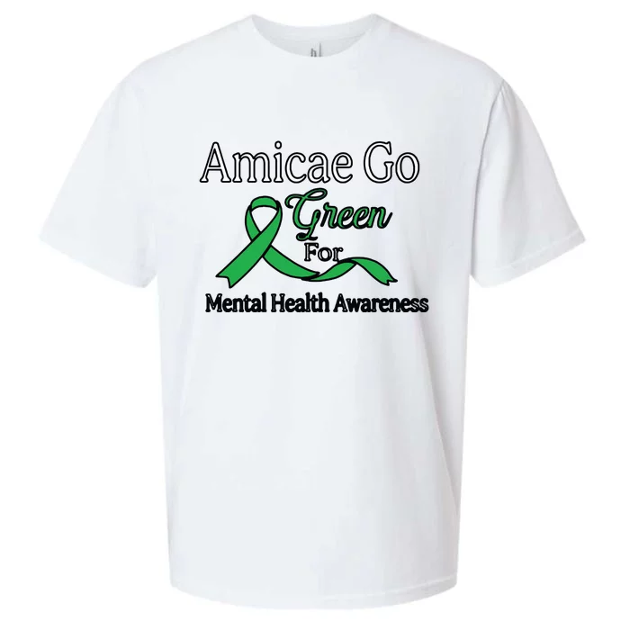 Amicae Go Green For Mental Health Sueded Cloud Jersey T-Shirt