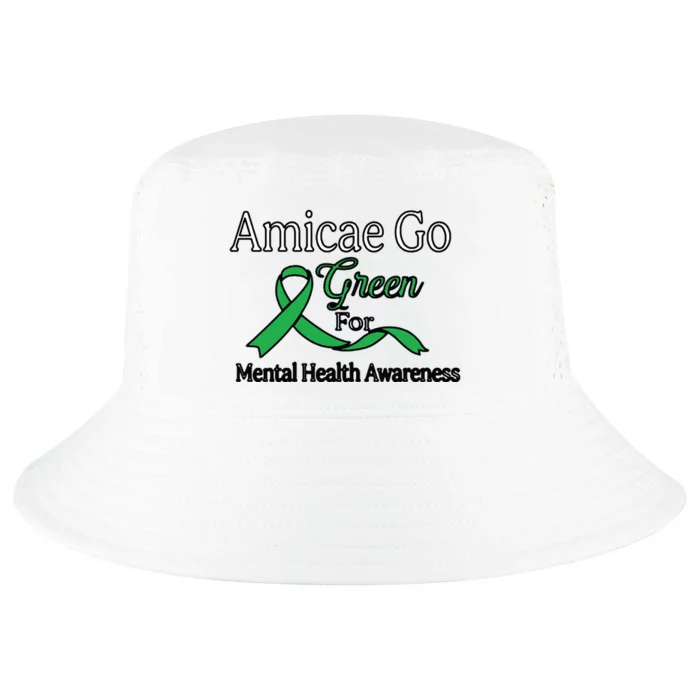 Amicae Go Green For Mental Health Cool Comfort Performance Bucket Hat