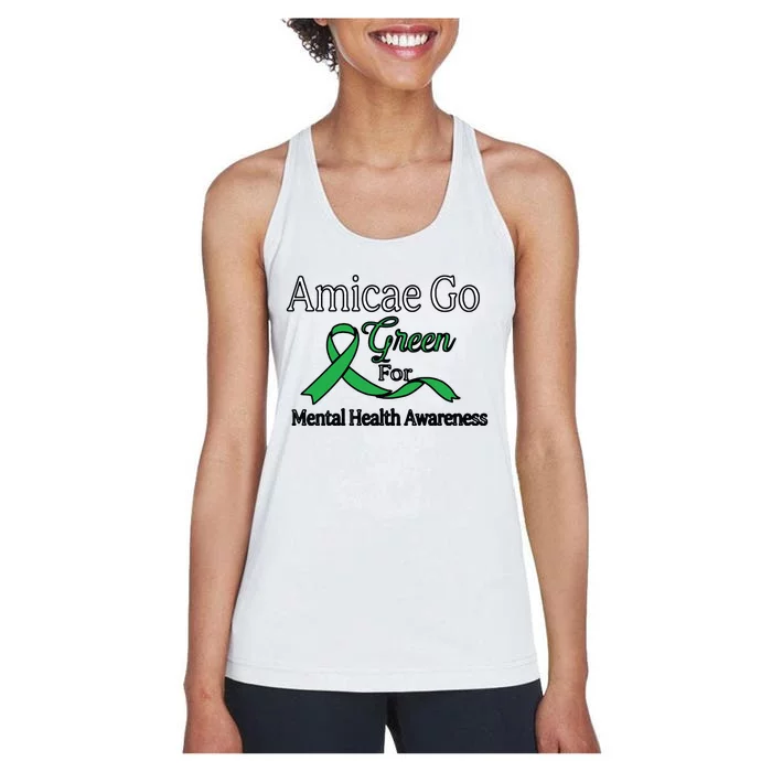 Amicae Go Green For Mental Health Women's Racerback Tank