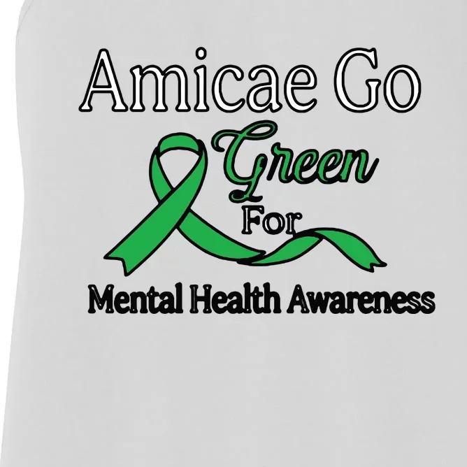 Amicae Go Green For Mental Health Women's Racerback Tank