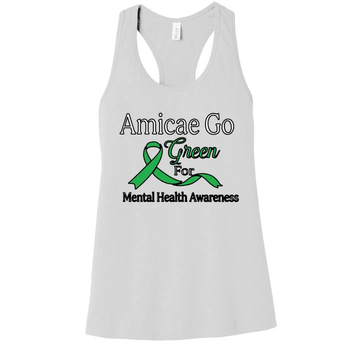 Amicae Go Green For Mental Health Women's Racerback Tank