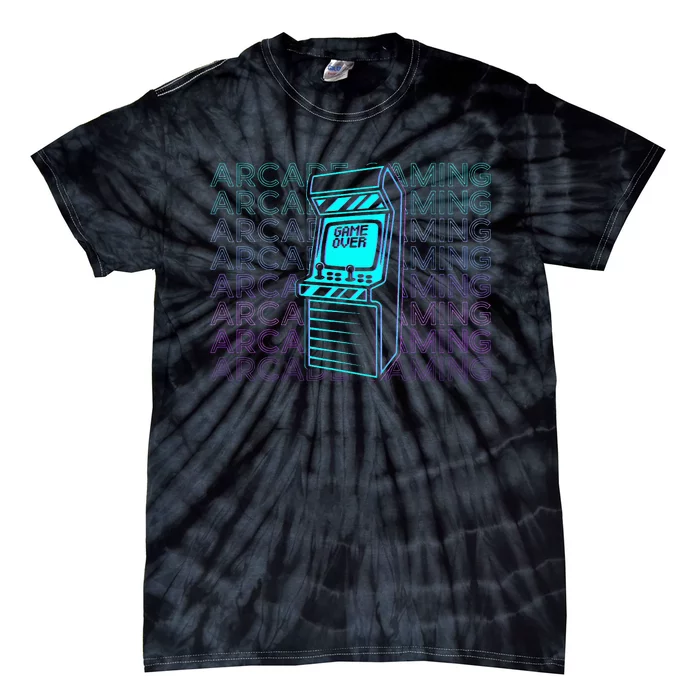 Arcade Gaming Gamer Retro Arcade Gaming Tie-Dye T-Shirt