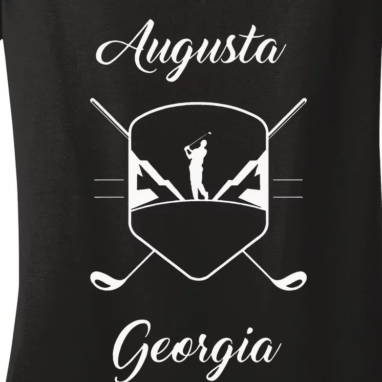 Augusta Georgia Golf Women's V-Neck T-Shirt