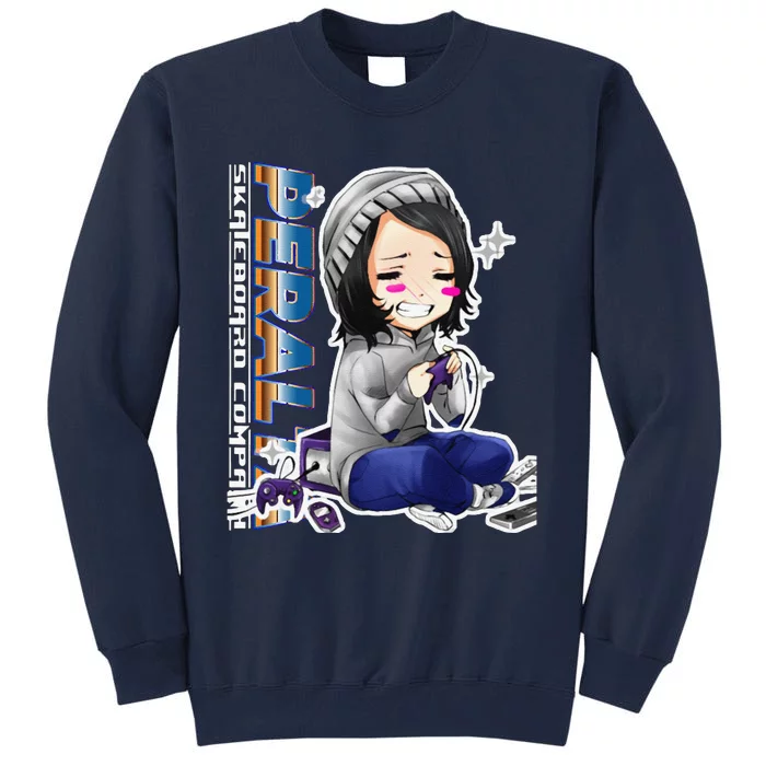 Anime Gamer Girl Retro Gamer Woman Tall Sweatshirt