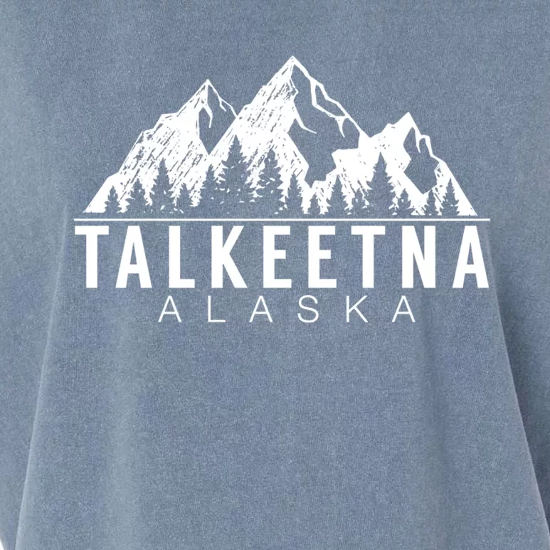 Alaska Giffunny Gift Talkeetna Alaska Gift Garment-Dyed Women's Muscle Tee