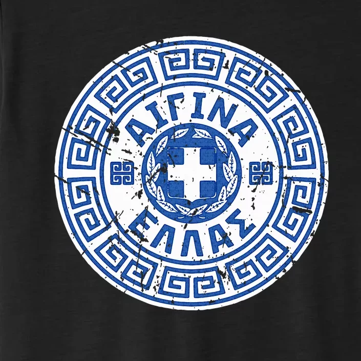 Aegina Greece Greek Coat Of Arms ChromaSoft Performance T-Shirt