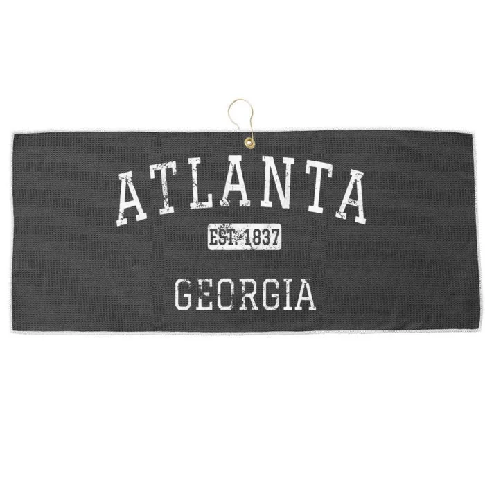 Atlanta Georgia Ga Vintage Large Microfiber Waffle Golf Towel