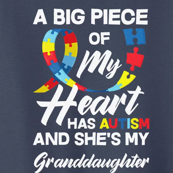 Autism Grandma Grandpa Autistic Granddaughter Autism Toddler T-Shirt