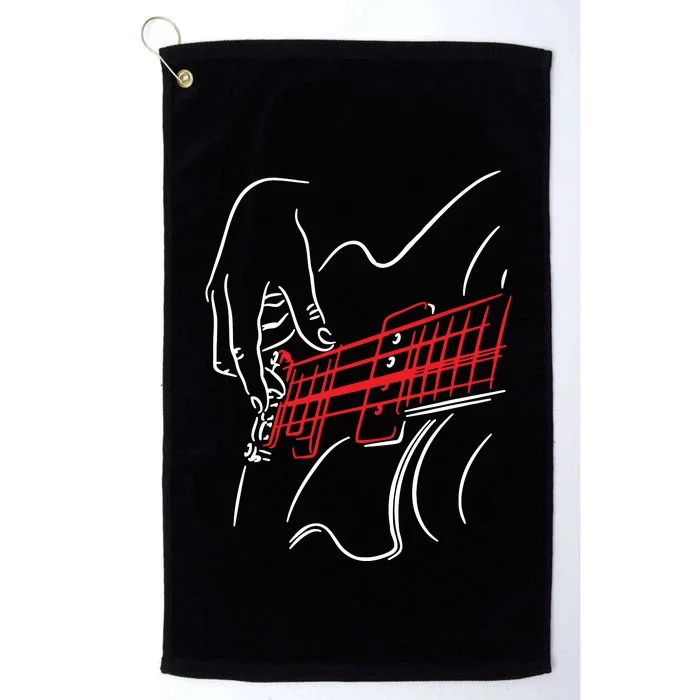 Acoustic Guitar Guitarist Shirts Bass Player Musician Gift Platinum Collection Golf Towel