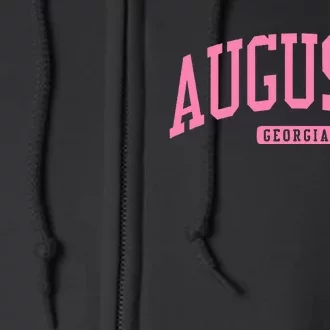 Augusta Georgia Ga College University Full Zip Hoodie