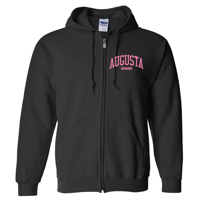 Augusta Georgia Ga College University Full Zip Hoodie