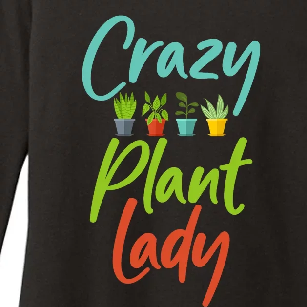 Awesome Gardener Gardening Crazy Plant Lady Design Womens CVC Long Sleeve Shirt