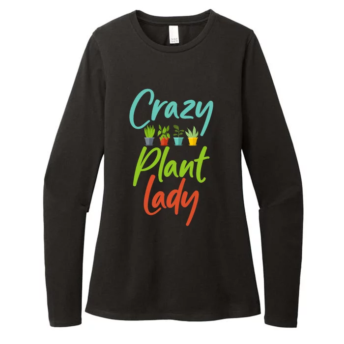 Awesome Gardener Gardening Crazy Plant Lady Design Womens CVC Long Sleeve Shirt