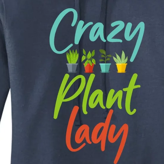 Awesome Gardener Gardening Crazy Plant Lady Design Women's Pullover Hoodie