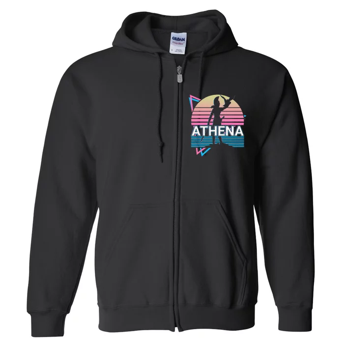 Athena Greek Goddess Of Wisdom And War Full Zip Hoodie