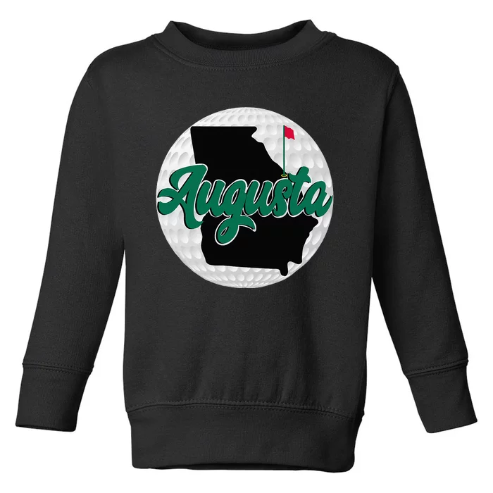 Augusta Georgia Golf Toddler Sweatshirt