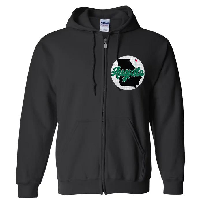 Augusta Georgia Golf Full Zip Hoodie