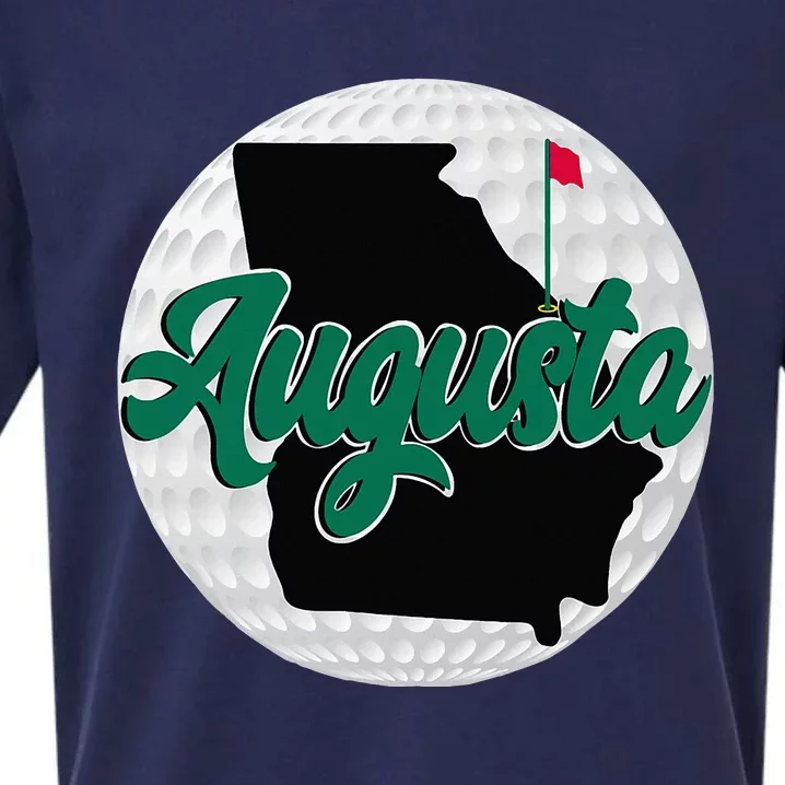 Augusta Georgia Golf Sueded Cloud Jersey T-Shirt