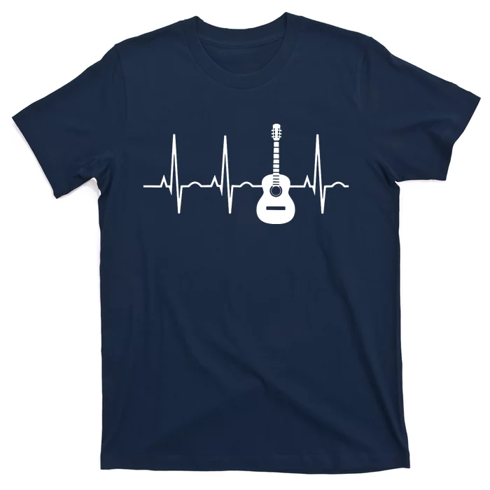 Acoustic Guitar Heartbeat Shirts Guitar Musician T-Shirt