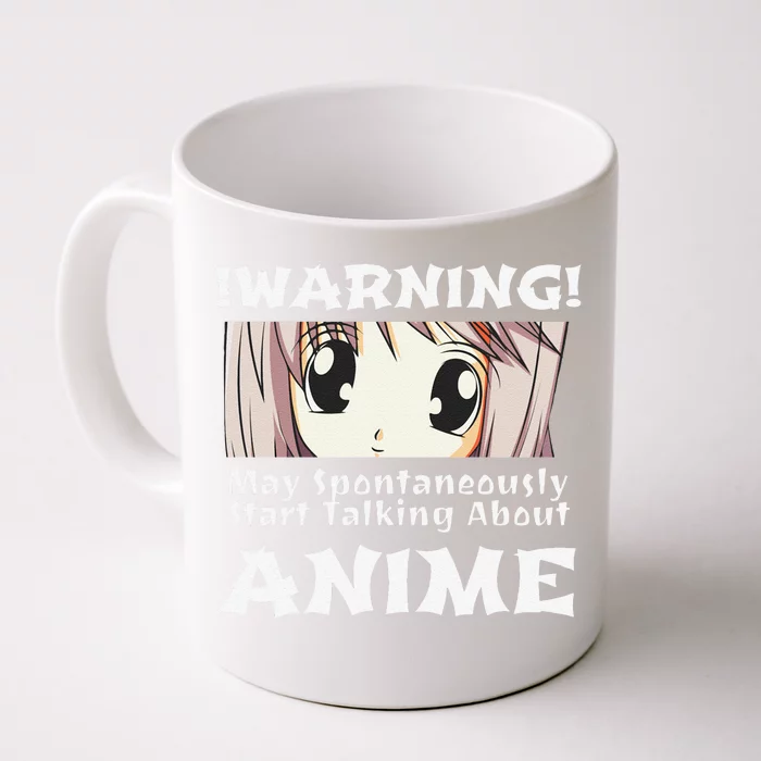 Anime Girl Hoodie Funny May Spontaneously Talk About Anime Front & Back Coffee Mug