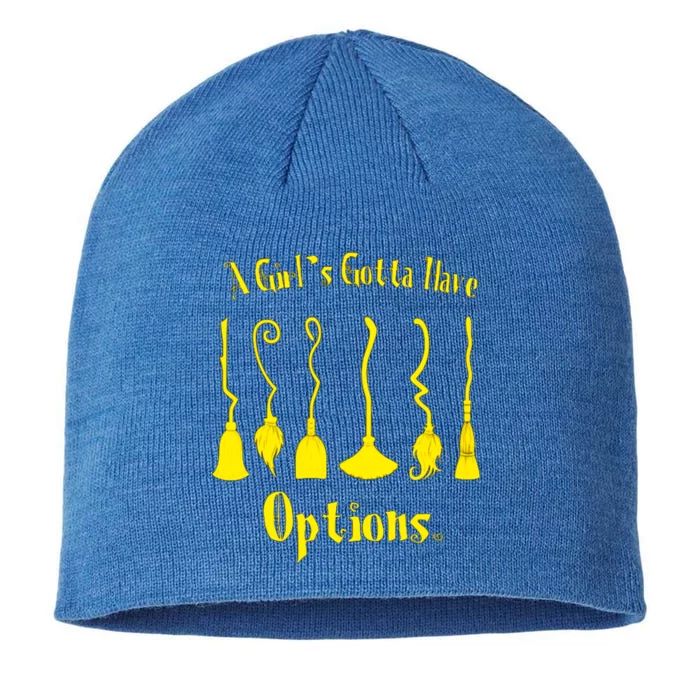 A Gotta Have Options Funny Brooms Witch Gift 8 1/2in Sustainable Knit Beanie