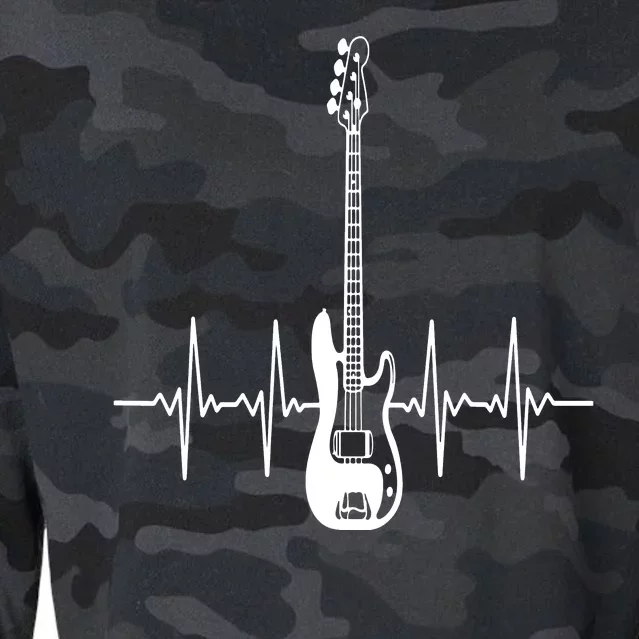 Acoustic Guitar Heartbeat Guitar Musician Cropped Pullover Crew