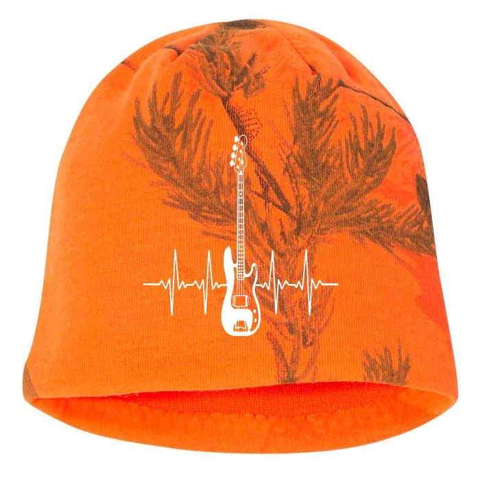 Acoustic Guitar Heartbeat Guitar Musician Kati - Camo Knit Beanie