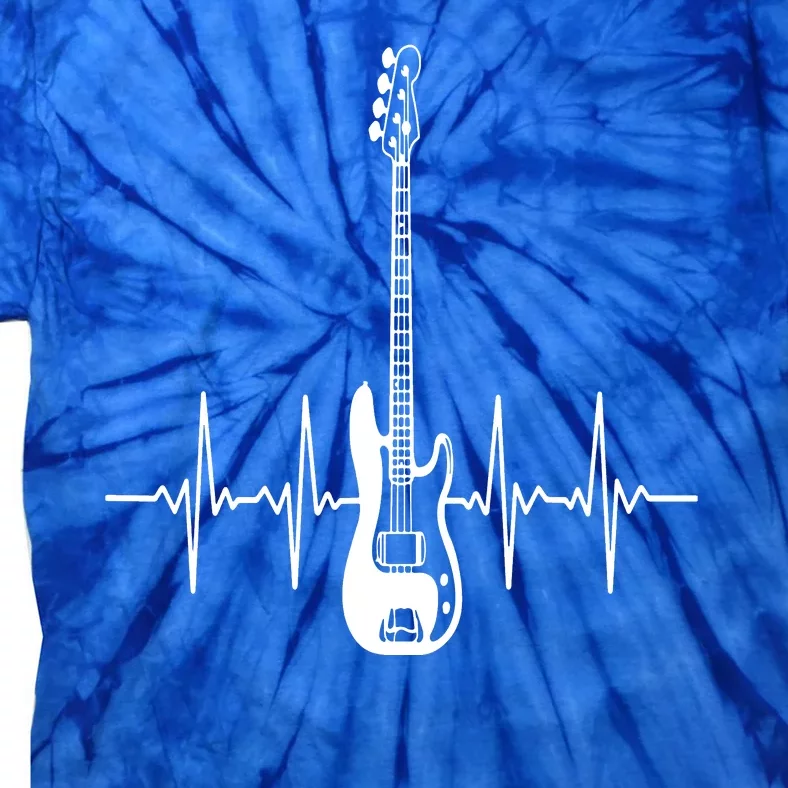 Acoustic Guitar Heartbeat Guitar Musician Tie-Dye T-Shirt