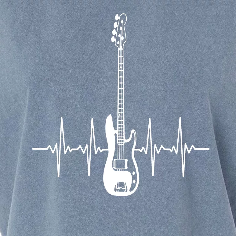 Acoustic Guitar Heartbeat Guitar Musician Garment-Dyed Women's Muscle Tee