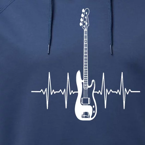 Acoustic Guitar Heartbeat Guitar Musician Performance Fleece Hoodie