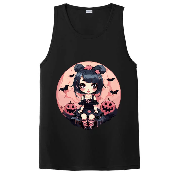 Anime Girls Halloween Otaku Manga Graphic Performance Tank