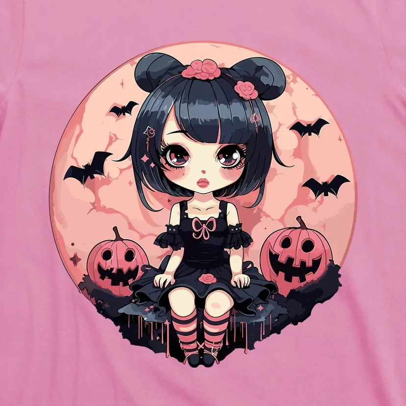 Anime Girls Halloween Otaku Manga Graphic T-Shirt