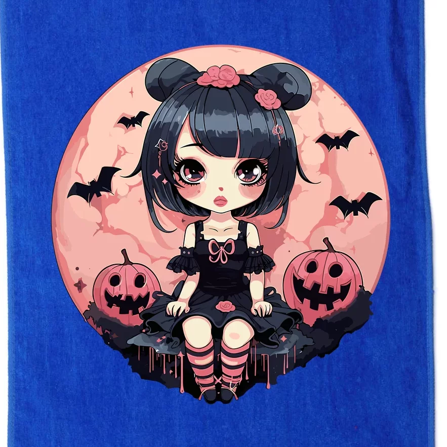 Anime Girls Halloween Otaku Manga Graphic Platinum Collection Golf Towel