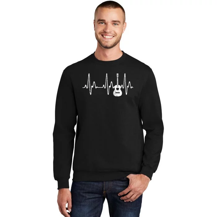 Acoustic Guitar Heartbeat Guitar Musician Sweatshirt