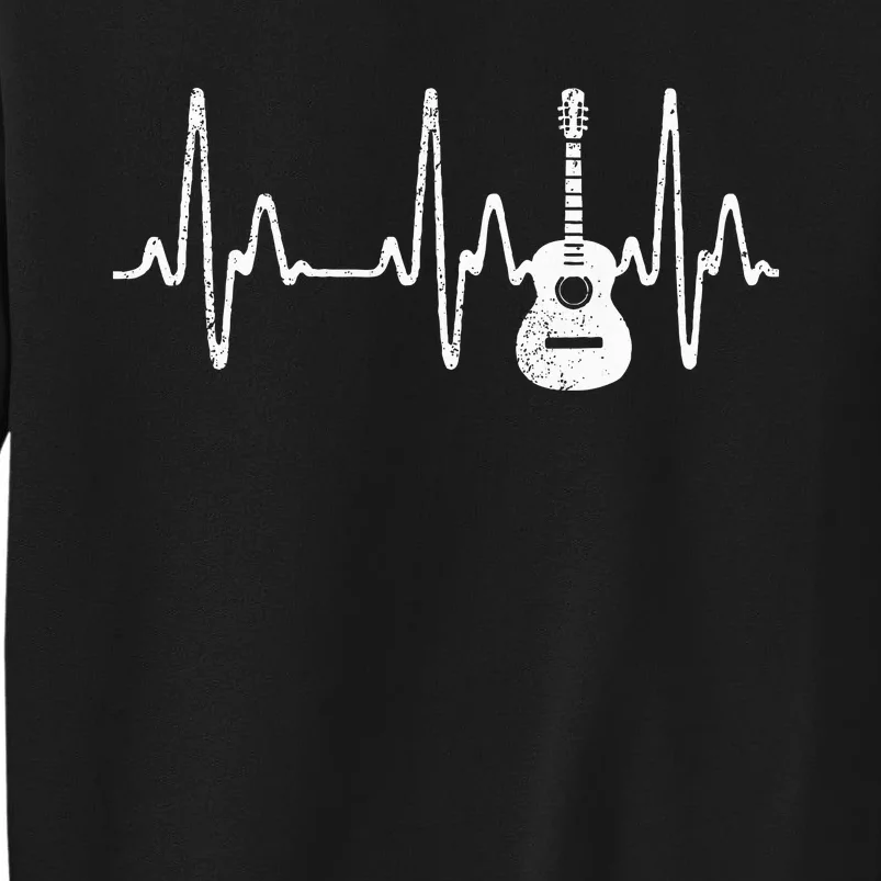 Acoustic Guitar Heartbeat Guitar Musician Sweatshirt