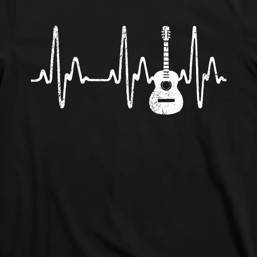 Acoustic Guitar Heartbeat Guitar Musician T-Shirt