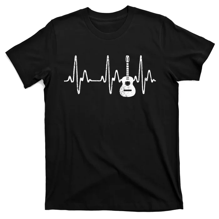 Acoustic Guitar Heartbeat Guitar Musician T-Shirt