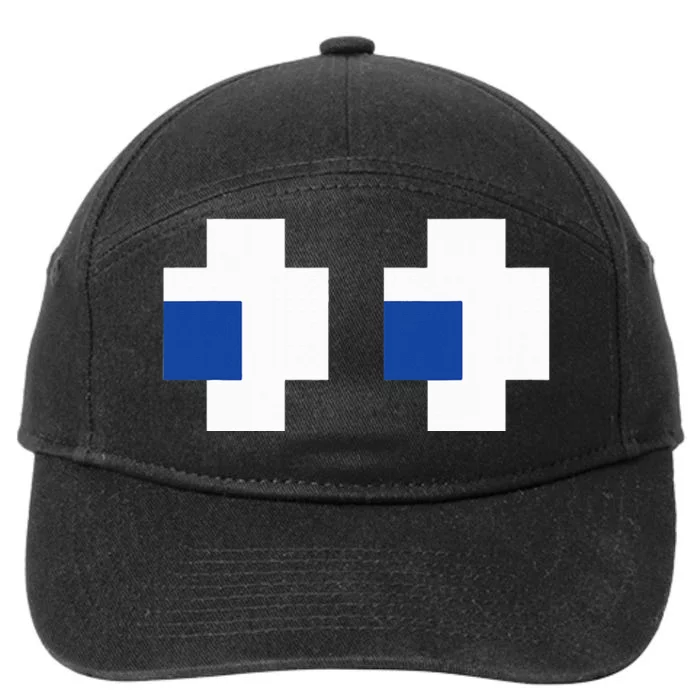 Arcade Gaming Halloween Ghost Costume 7-Panel Snapback Hat