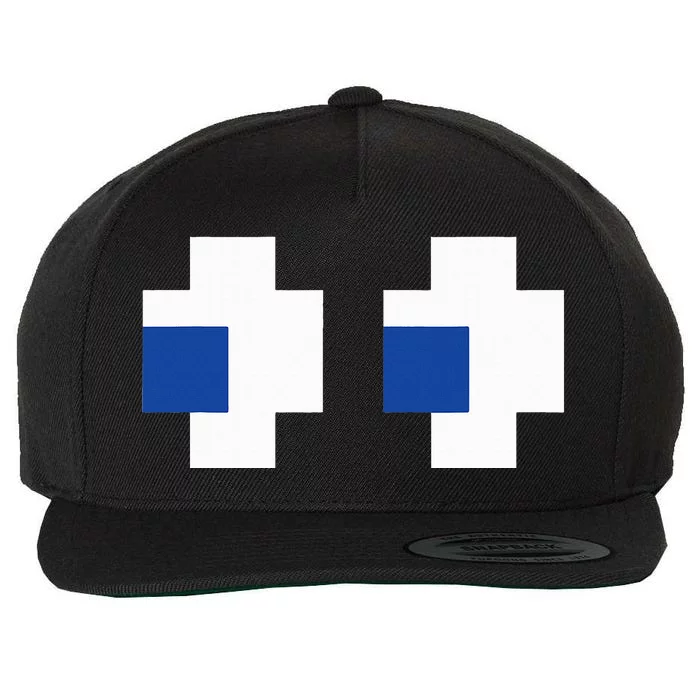 Arcade Gaming Halloween Ghost Costume Wool Snapback Cap