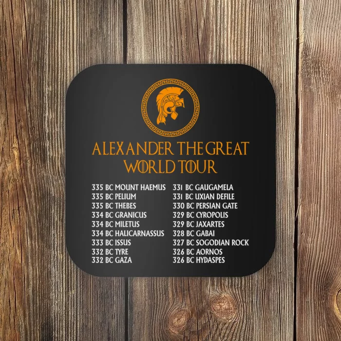 Ancient Greek History Alexander The Great W.O.R.L.D T.O.U.R Coaster