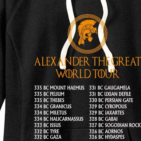 Ancient Greek History Alexander The Great W.O.R.L.D T.O.U.R Women's Fleece Hoodie