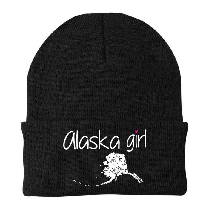 Alaska Girl I Love Alaska Home State Cute Alaska Knit Cap Winter Beanie