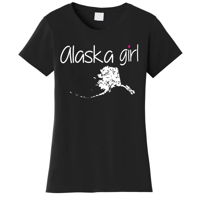 Alaska Girl I Love Alaska Home State Cute Alaska Women's T-Shirt