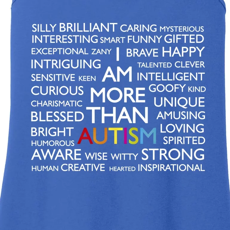 Autism Gift I Am More Than Autism Gift Ladies Essential Tank