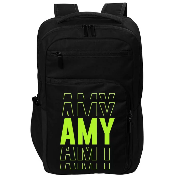 Amy Gifts Idea Retro First Name Vintage Amy Impact Tech Backpack